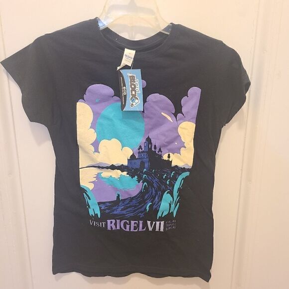 Visit Rigel VII T-Shirt By Gildan Nerd Block - Picture 2 of 6